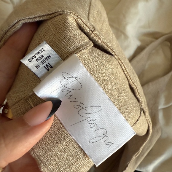 Paris Georgia Linen Nina Bralette Top Size Medium - Picture 3 of 4